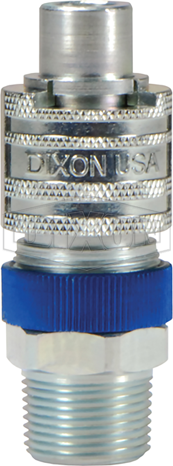 Dix-Lock™ N-Series Interchange Male Head x Male Threaded Safety-Lock End Plug